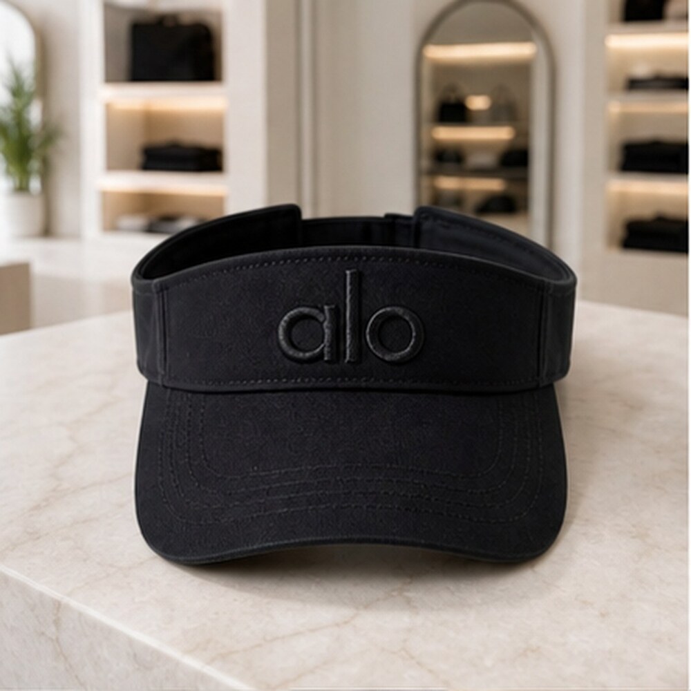 ALO Yoga Sleek Black Performance Visor
